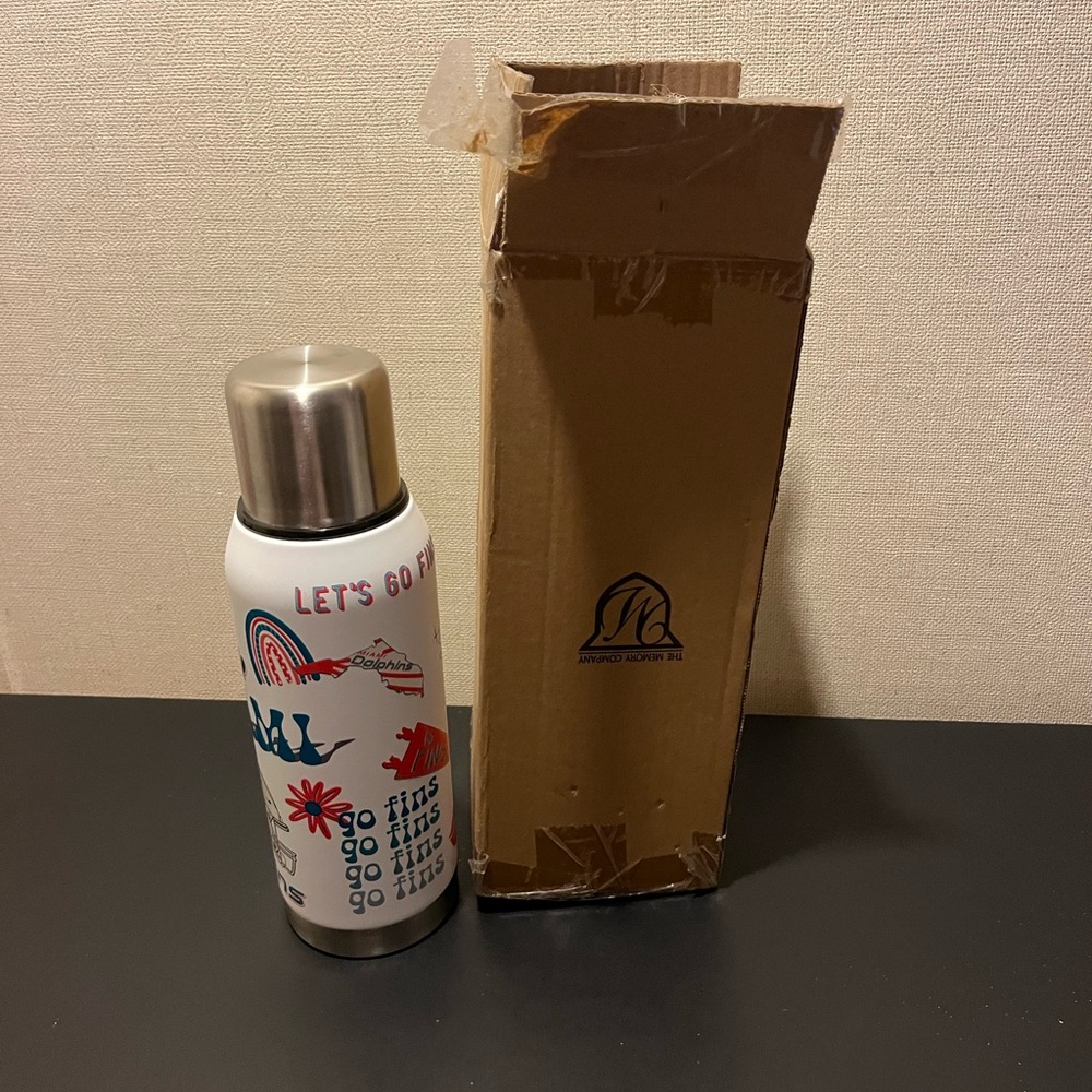 NIB The Memory Company Miami Dolphins Insulated Water Bottle - Picture 8 of 8